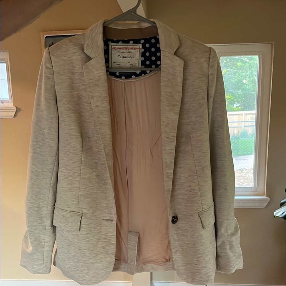 Anthropologie Cream Blazer
